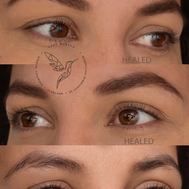healed eyebrows tattoo montreal NADY makeup