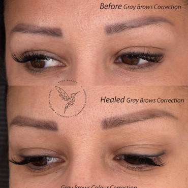 gray brows correction nady makeup montreal